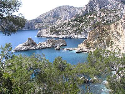 en bleu   (callanques marseillaises)